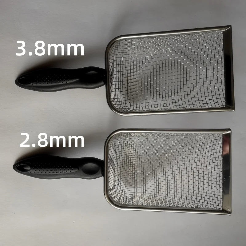 Mesh Cat Litter Shovel Stainless Steel Reptile Sand Substrate Clean – 9 Colors