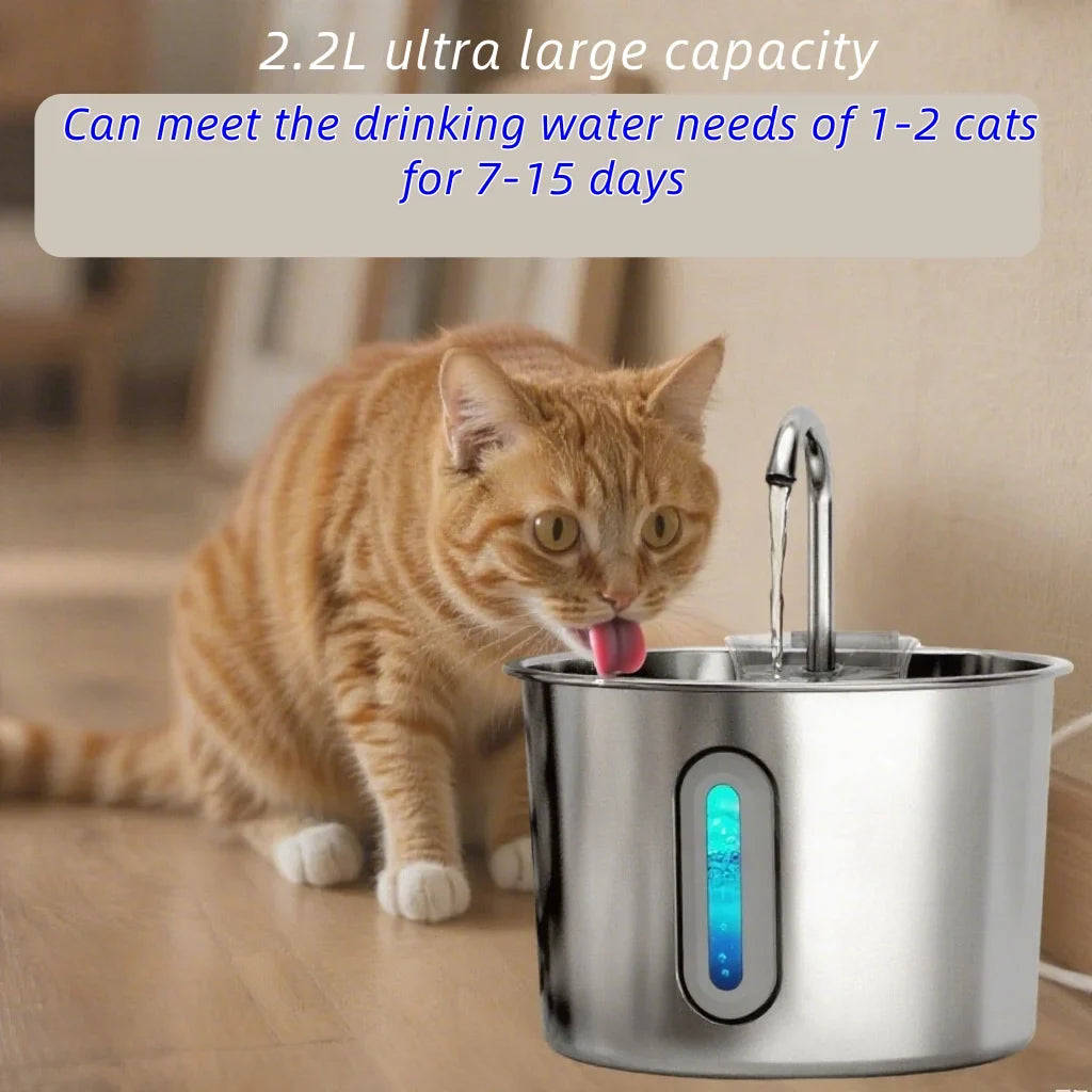 OYES 2.2L round Automatic Cat Water Fountain - ProPawPet.com