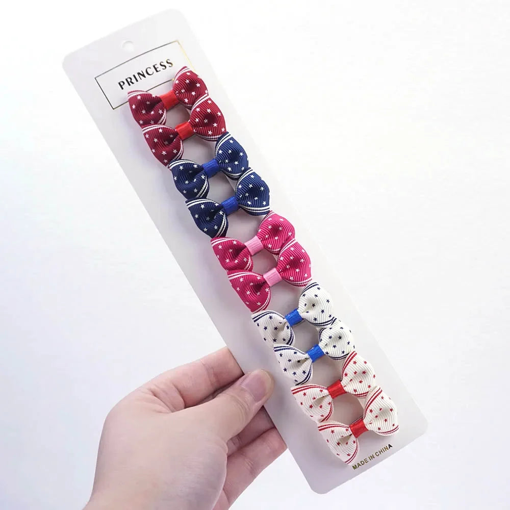 Easy-on Dog Hair Clips Diverse Styles Ribbon Bows – Dog Supplies