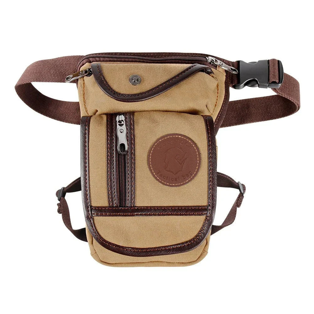 Portable Horse Riding Leg Pouch Canvas Nylon Equestrian Waist – 2 Colors