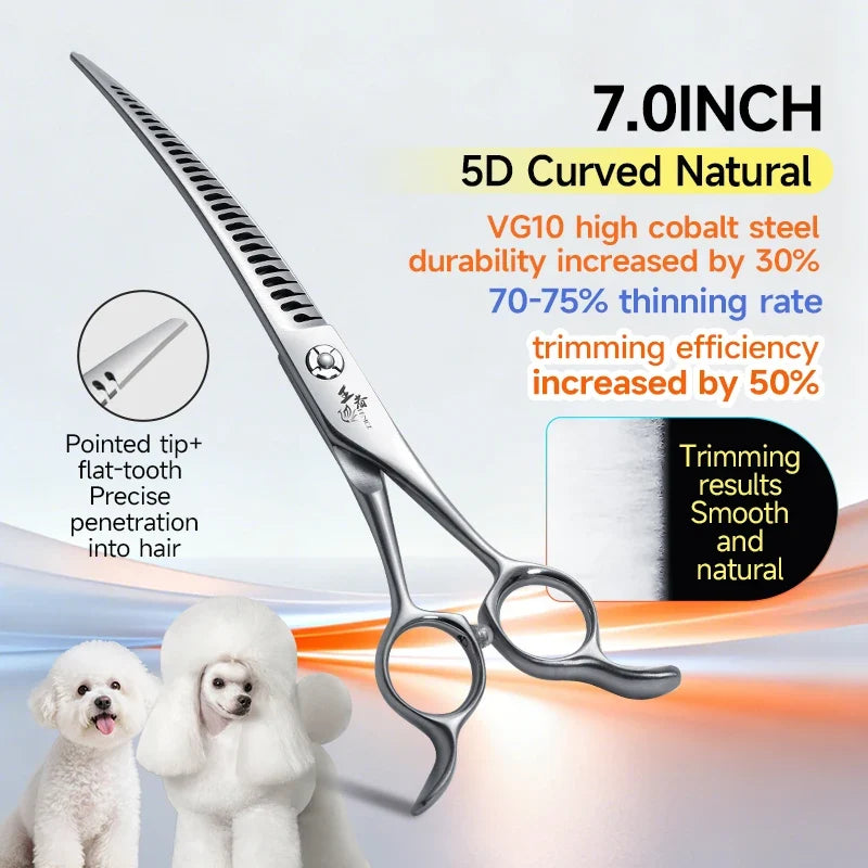 Fenice High-end Jp440c Vg10 7 7.25 Inch 5D Gradient Teeth Dog – 2 Colors