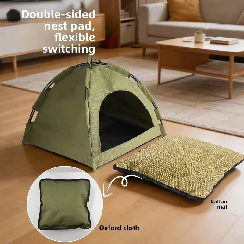 Foldable Semi Enclosed Pet Tent Detachable - ProPawPet.com