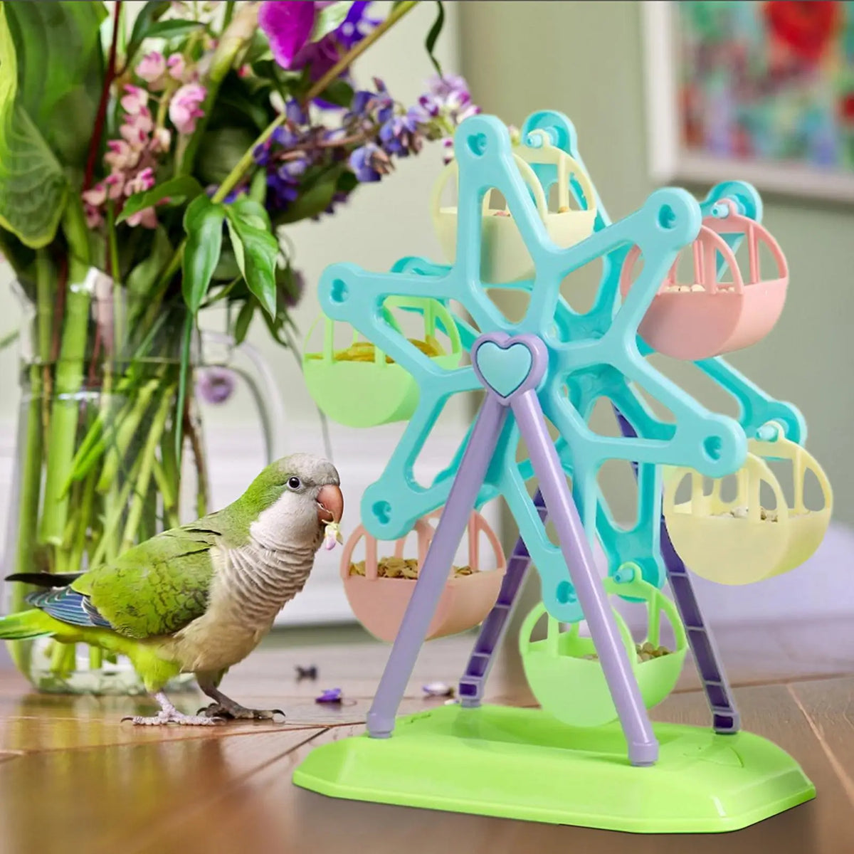 Bird Toys Foraging Wheel Parrot Toy Snacks - ProPawPet.com