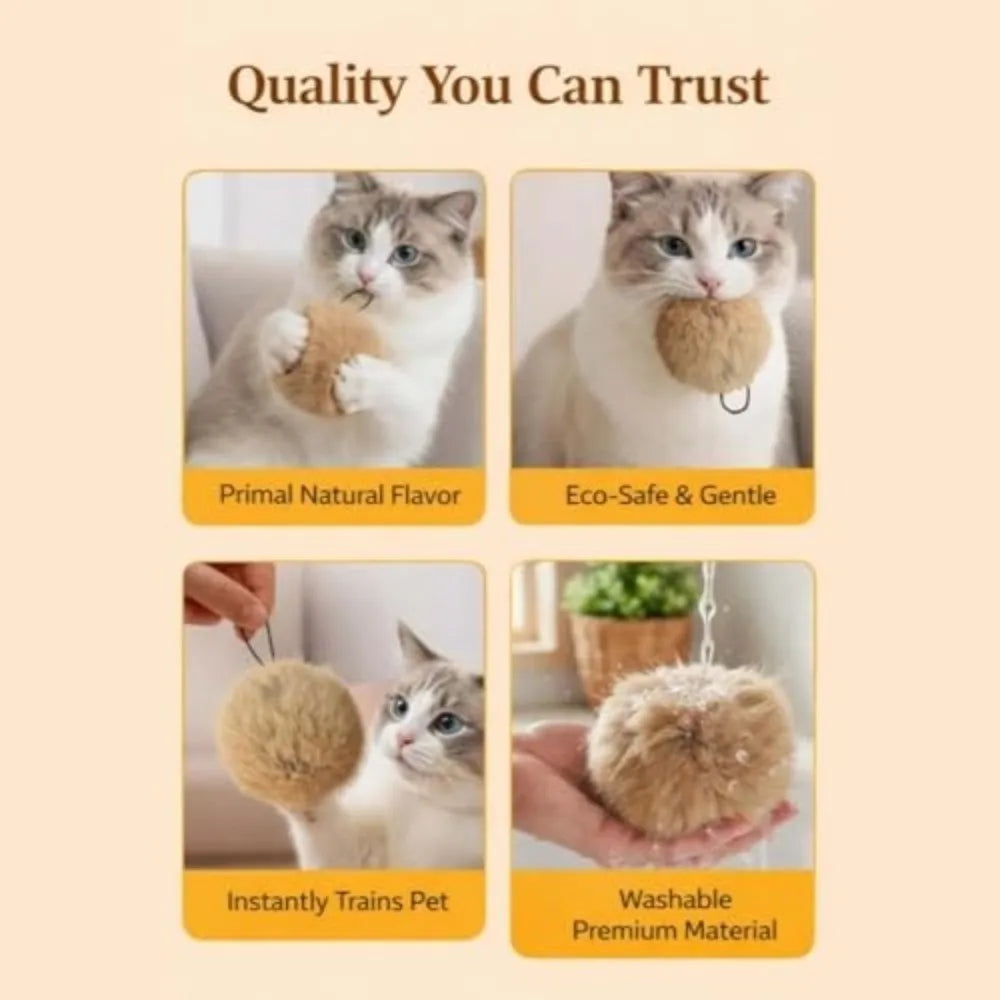 New Rabbit Fur Cat Ball Durable Soft Fluffy - ProPawPet.com