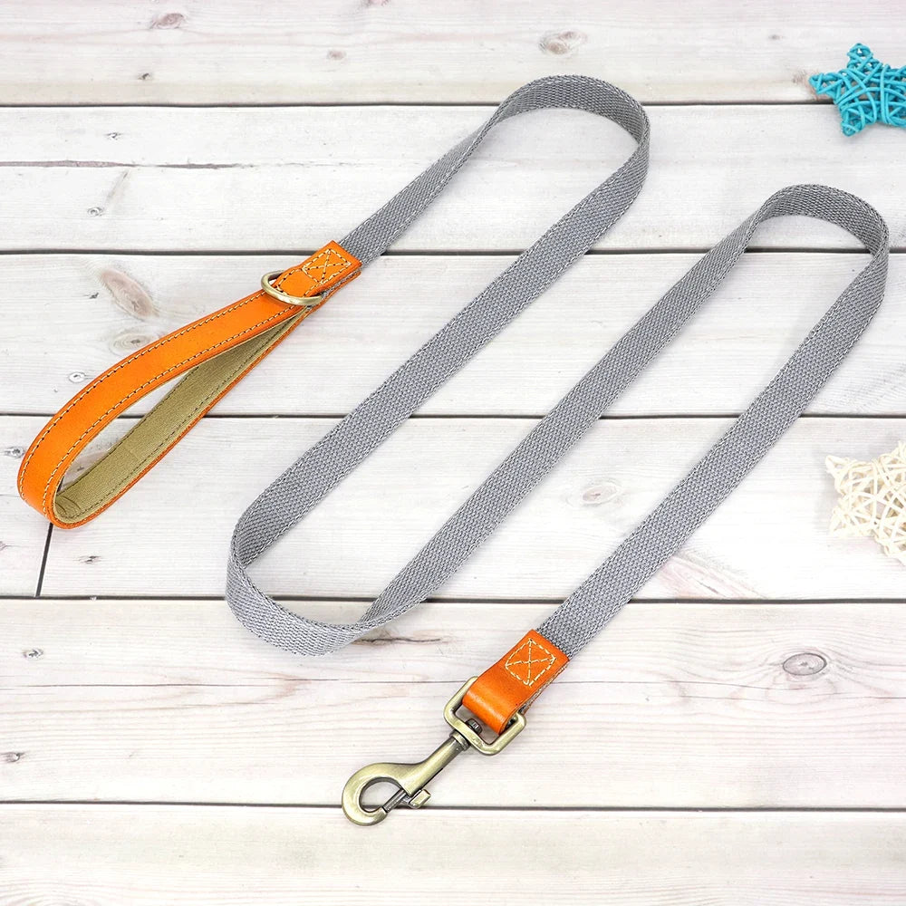 Nylon Custom Dog Puppy Collar Leash Set - ProPawPet.com