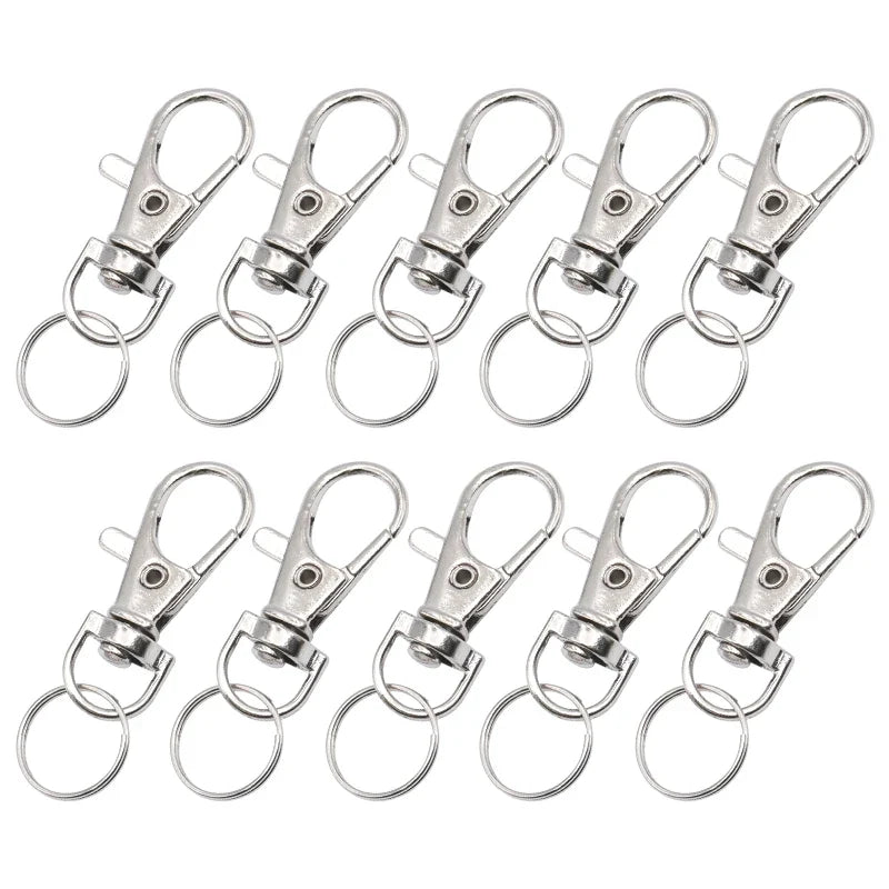 10 Silver Metal Lobster Clasp Bird Rabbit Cage – 2 Colors