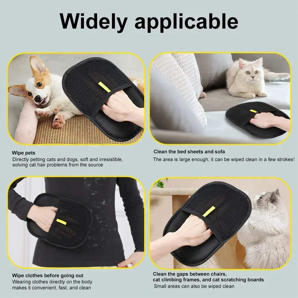 1-10pcs Static Cat Hair Removal Glove Dual - ProPawPet.com