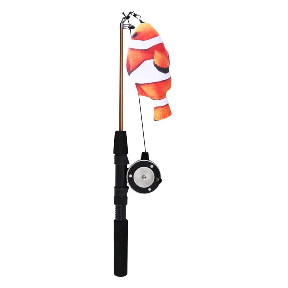 Retractable Cat Teaser Wand Plaything – 6 Colors
