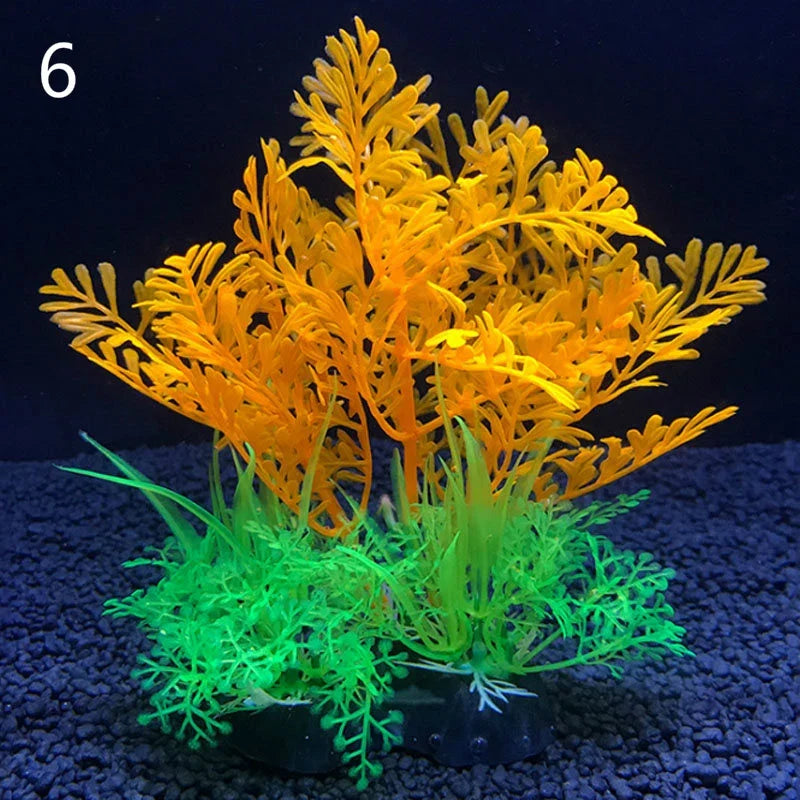 12 Kinds Artificial Aquarium Decor Plants – 12 Colors