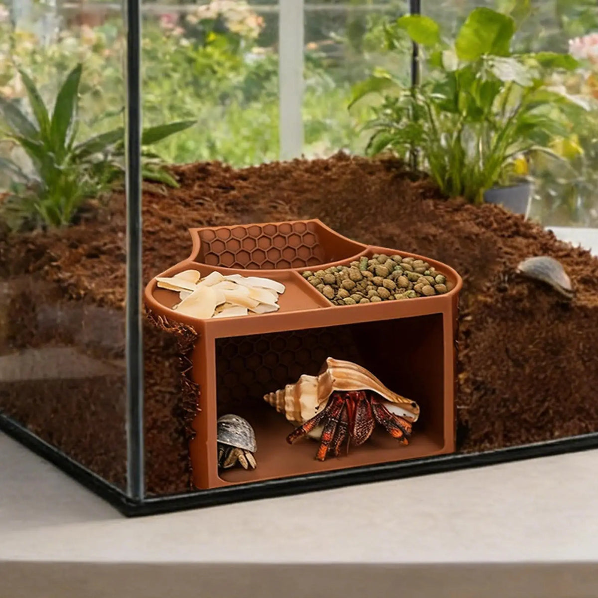 Hermit Crab Hiding Cave Climbing Ramp with - ProPawPet.com