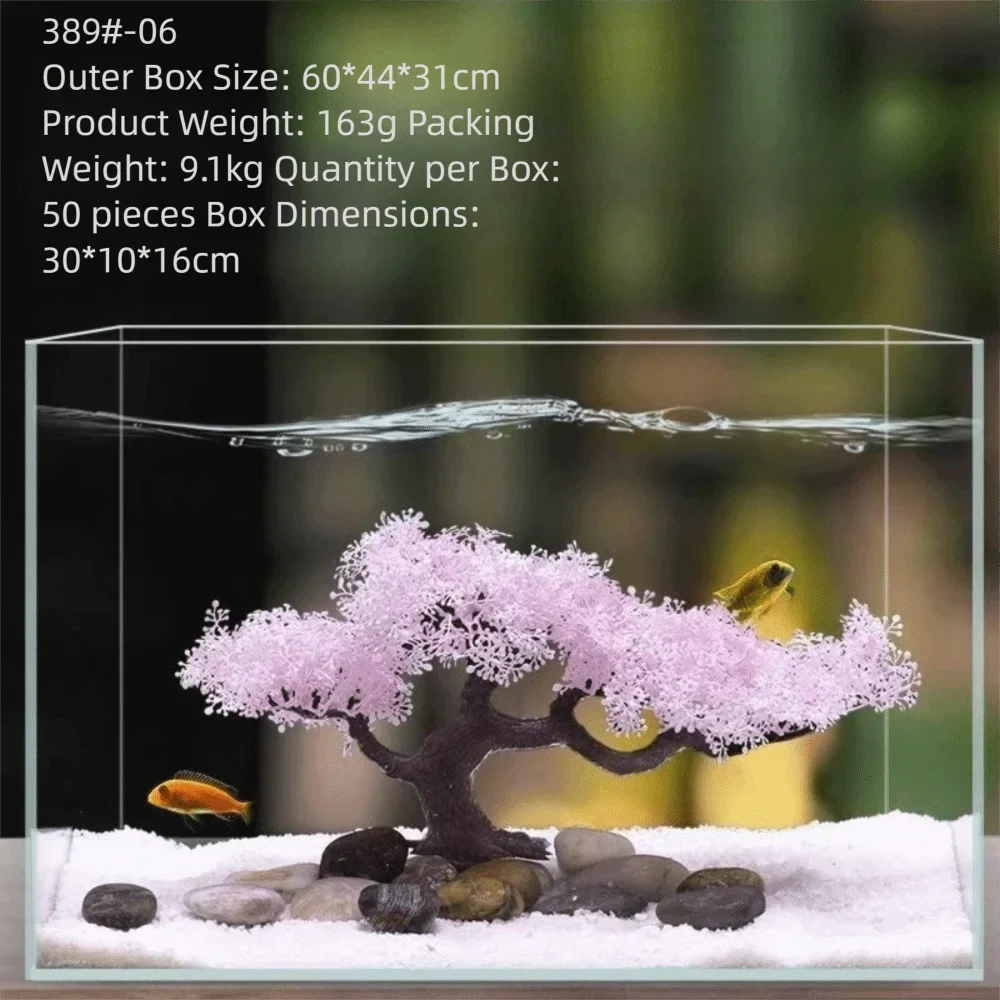 Realistic Aquarium Fish Tank Decoration – 8 Colors