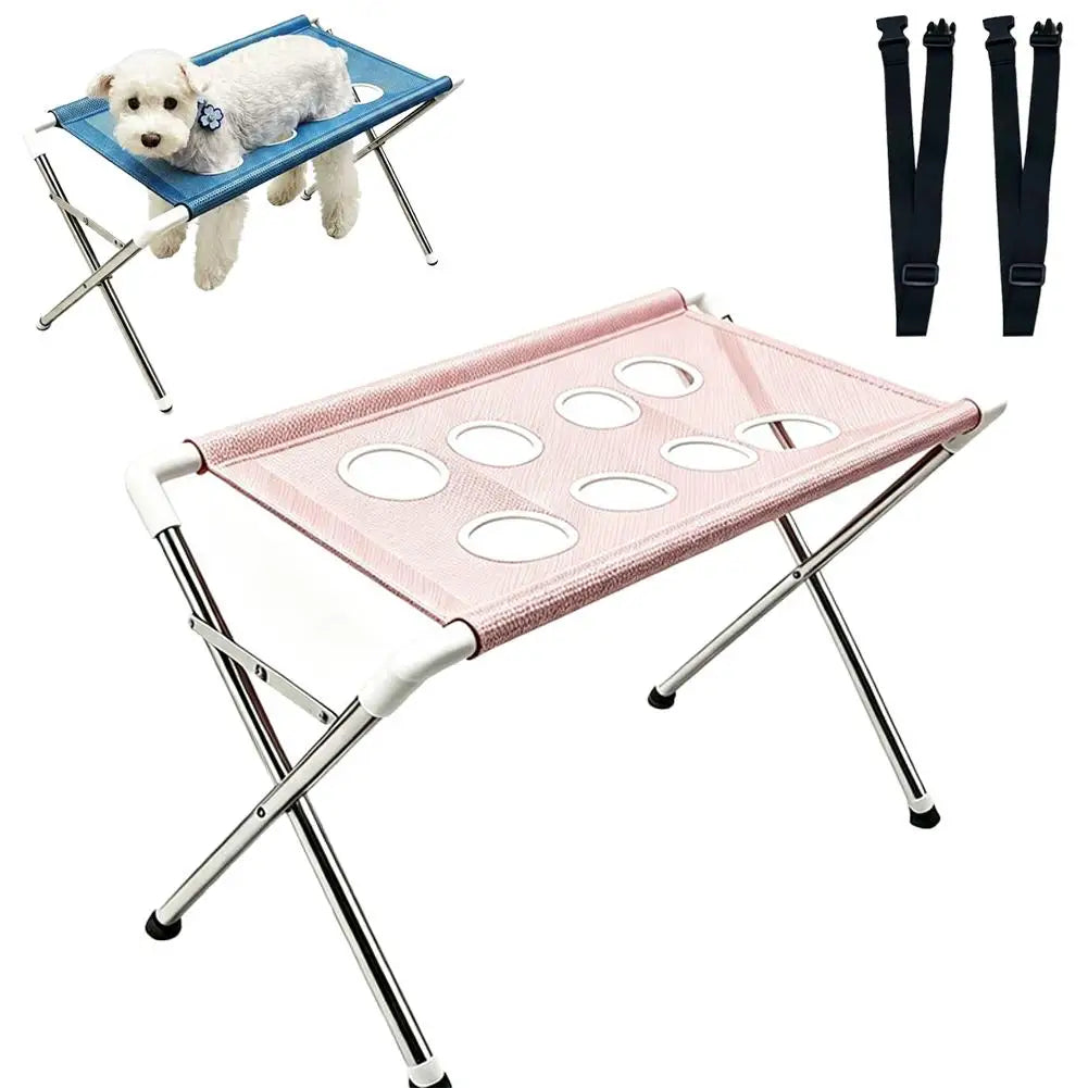 Breathable Mesh Pet Bath Stand – 3 Colors