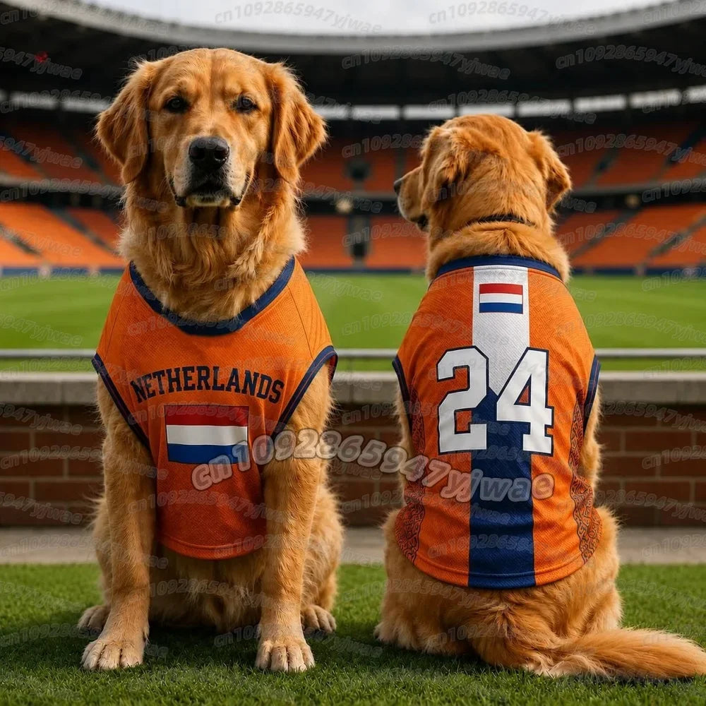 26 Summer Dog Clothes Netherlands FLAG print - ProPawPet.com