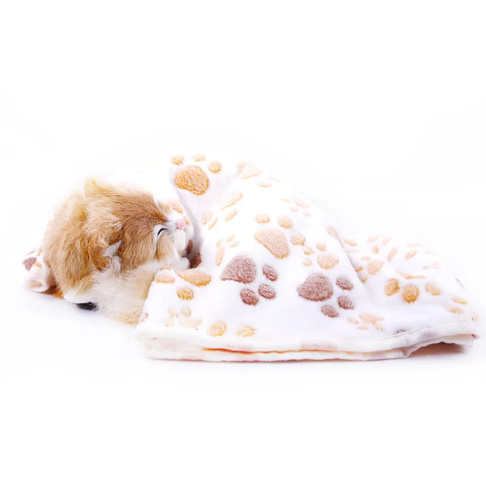Pet Bed Mat Cute Warm Cover Towel Cat and - ProPawPet.com