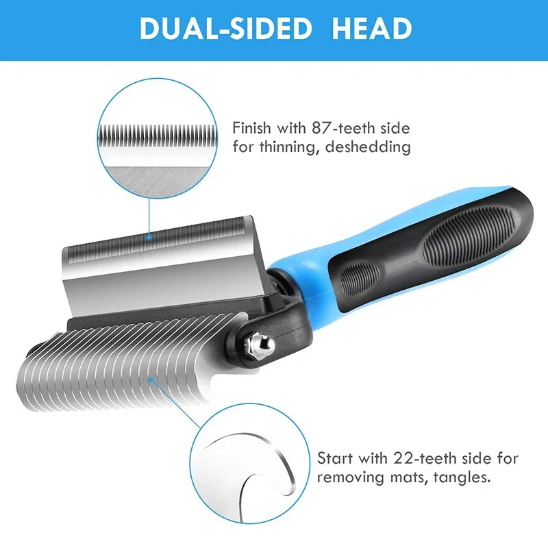 2In1 Professional Dog Combs Rake Safe - ProPawPet.com