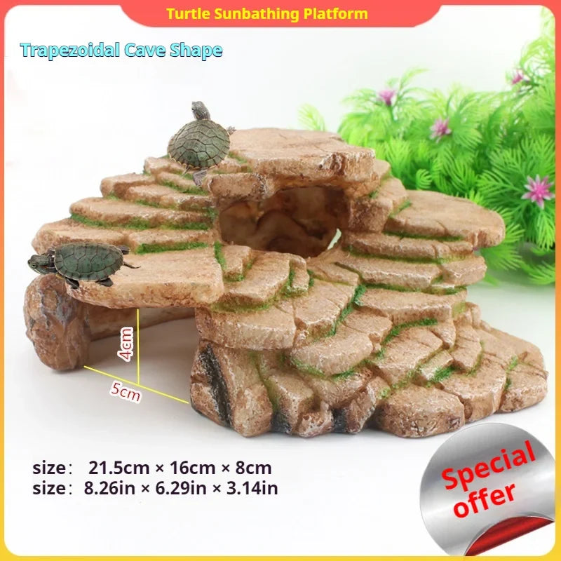 Turtle Platform Rectangular Aquarium Fish - ProPawPet.com