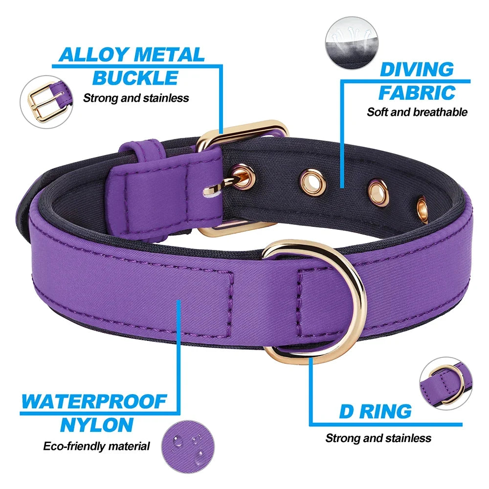 8 Colors Dog Collar Waterproof Nylon Dog - ProPawPet.com