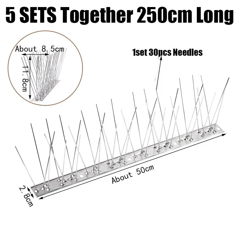 Bird Repeller Spikes Against Pigeons Scare Outside Outdoor – 6 Colors