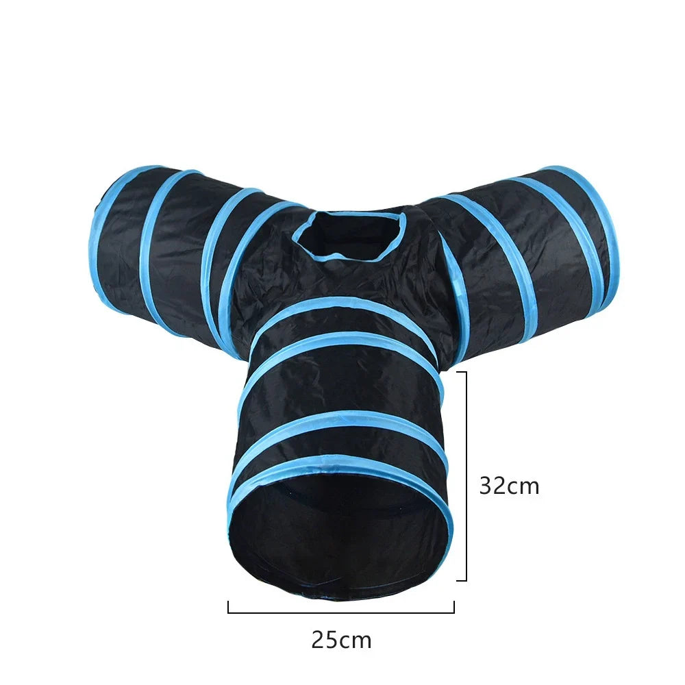 Collapsible Pet Cat Rainbow Tunnel - ProPawPet.com