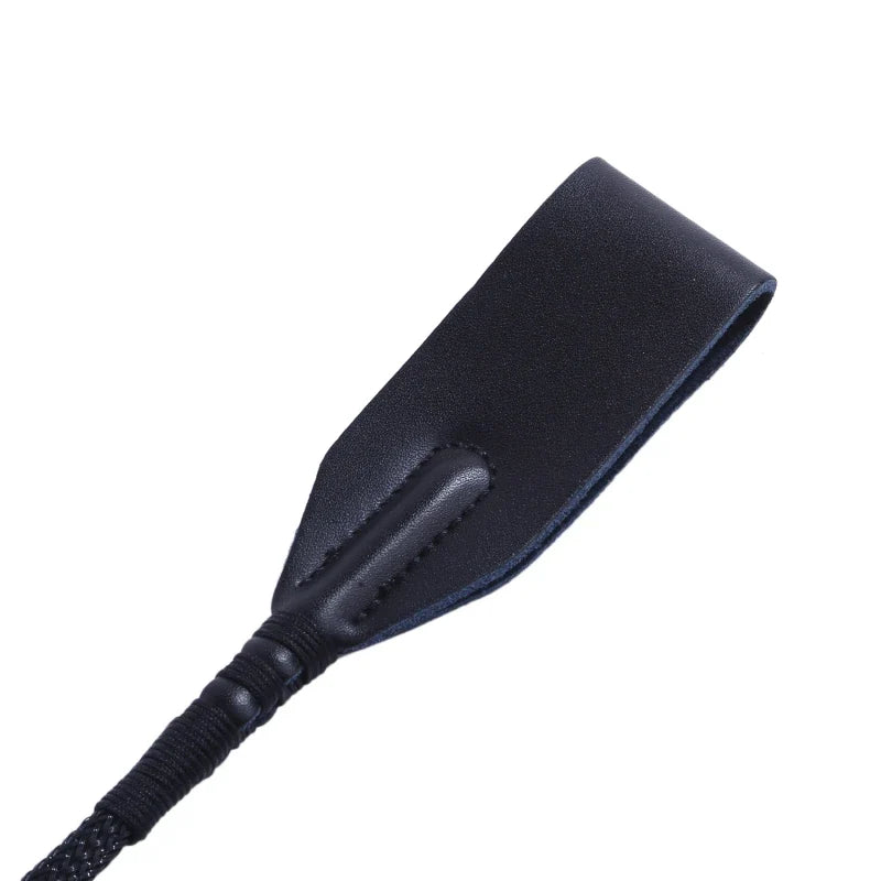 High‑Quality Black Faux‑Leather Horse Whip - ProPawPet.com