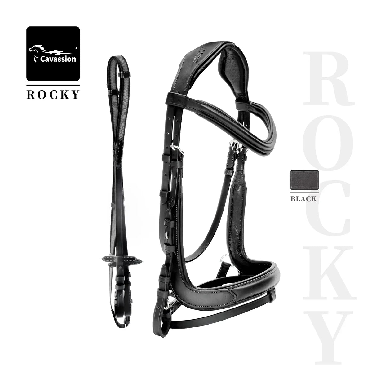 Cavassion equestrian non-slip bridle light - ProPawPet.com
