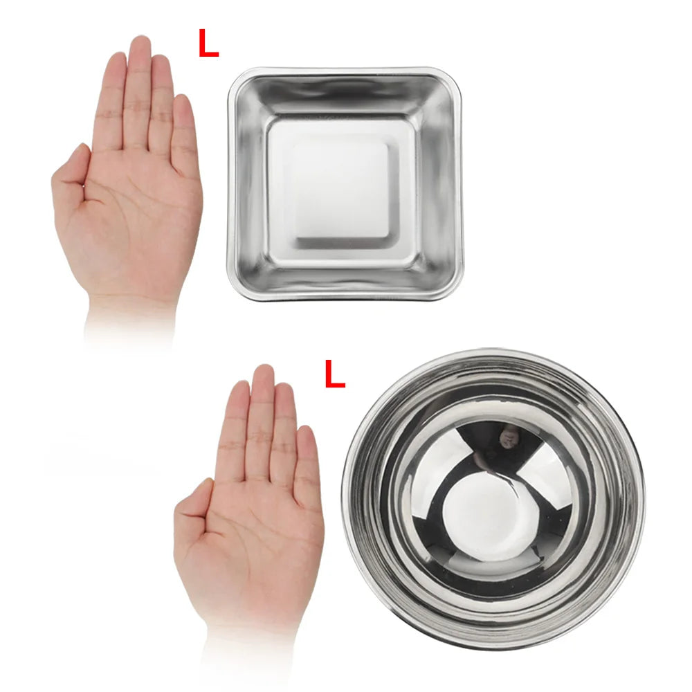 Rectangular Round Dog Cat Stainless Steel - ProPawPet.com