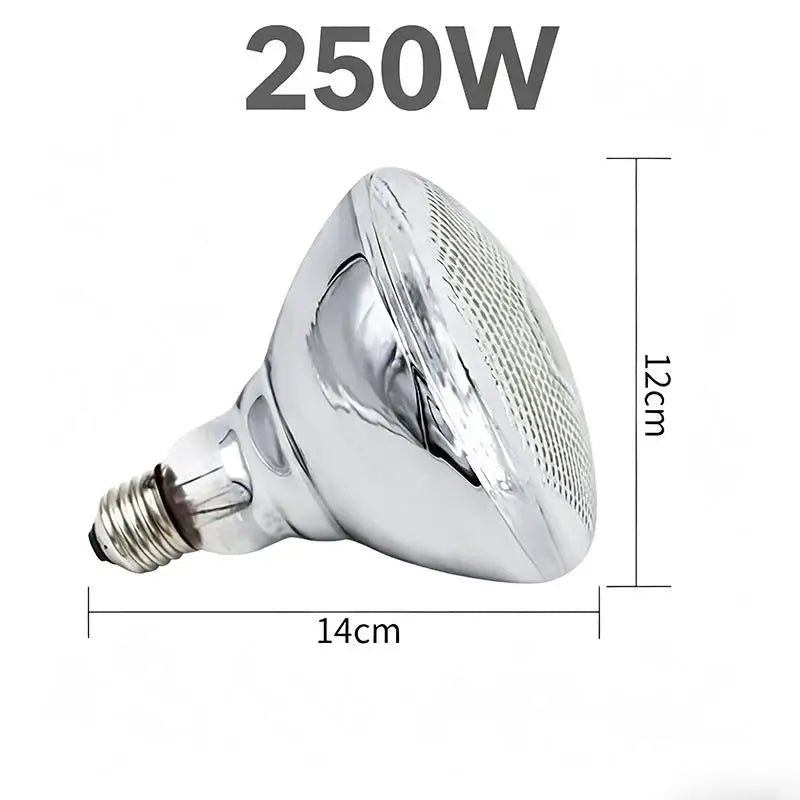 Infrared Heat Lamp Bulb for Brooder 100w 150w 200w 250w – 4 Colors