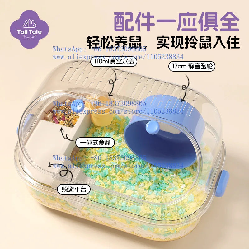 Ear bubble apartment hamster cage cage pet, - ProPawPet.com