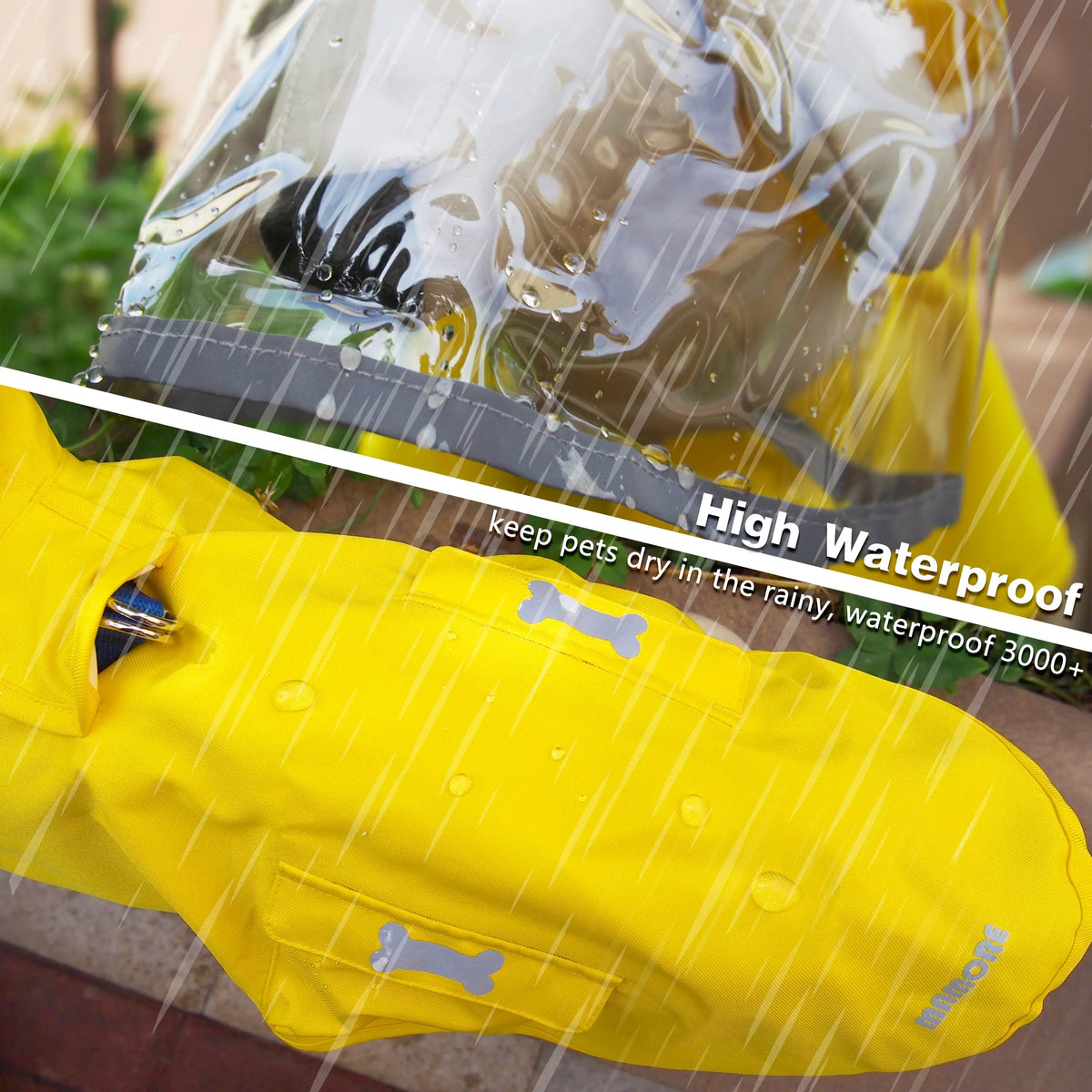 Dog Raincoat, Waterproof Rain Poncho with - ProPawPet.com