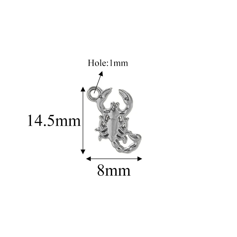 5pcs Stainle Steel Gold Animal Charms For - ProPawPet.com
