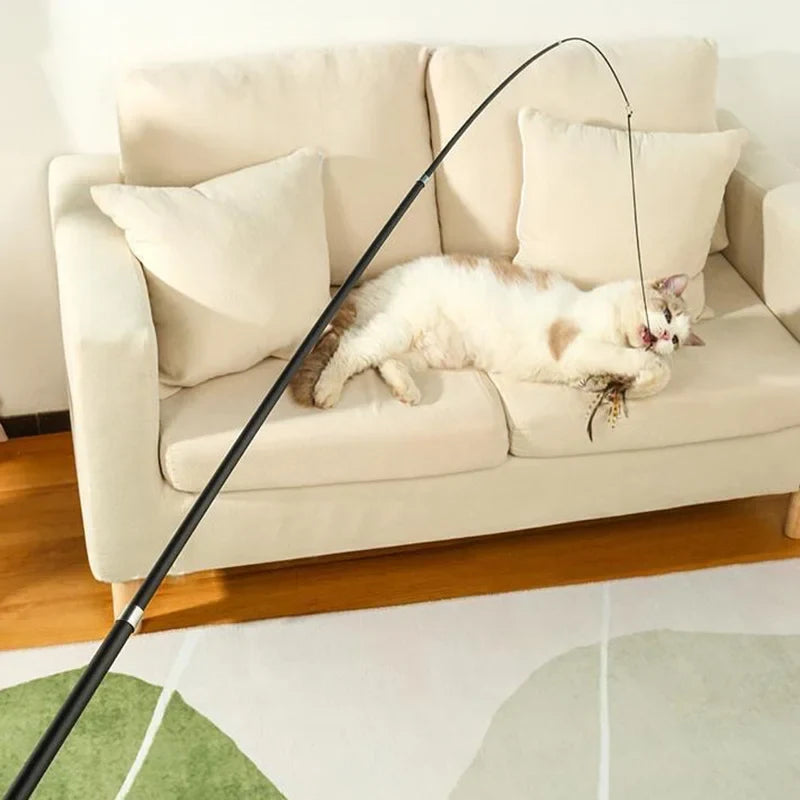 Retractable Sphynx Cat Teaser Stick - ProPawPet.com
