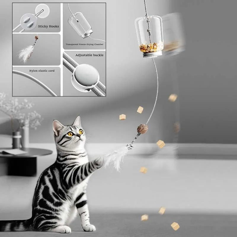 Cat Toy Hanging Door Scratch Rope Pets Food - ProPawPet.com