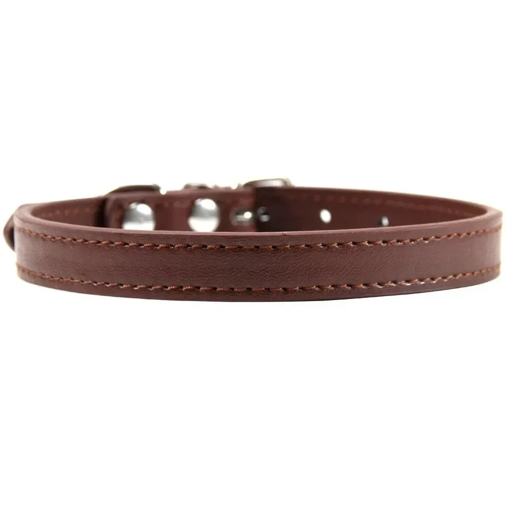 Colorful Leather Puppy Cat Collar Cute - ProPawPet.com