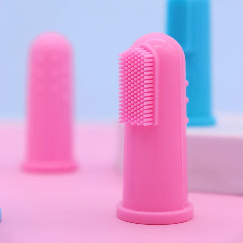 Pet Silicone Finger Cots Toothbrushs Dogs - ProPawPet.com