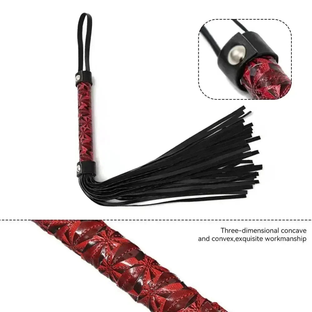 Tassels Handle Horse Whip PU Leather Non - ProPawPet.com