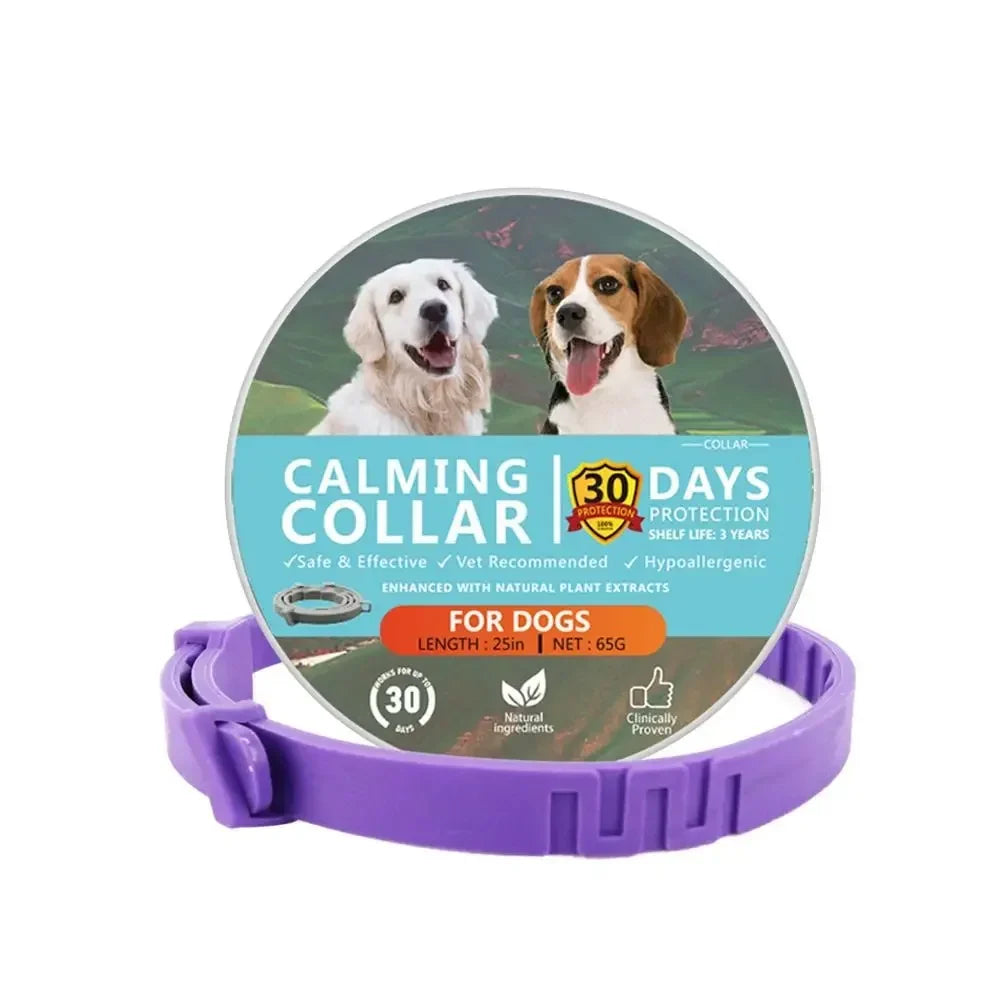 Adjustable 38cm 63.5cm Pet Calming Collar Necklace – Cat Supplies