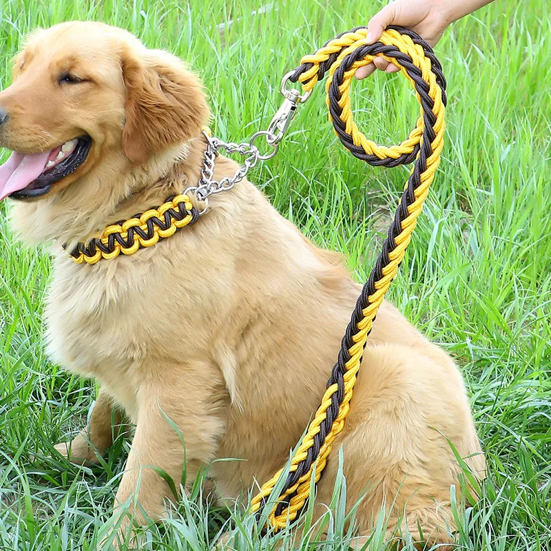 Double Strand Rope Large Dog Leashes Metal P - ProPawPet.com