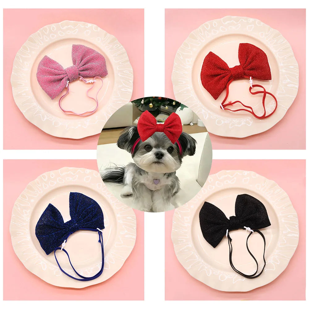 1PC Adjustable Dog Bows Elastic Bands Dog - ProPawPet.com