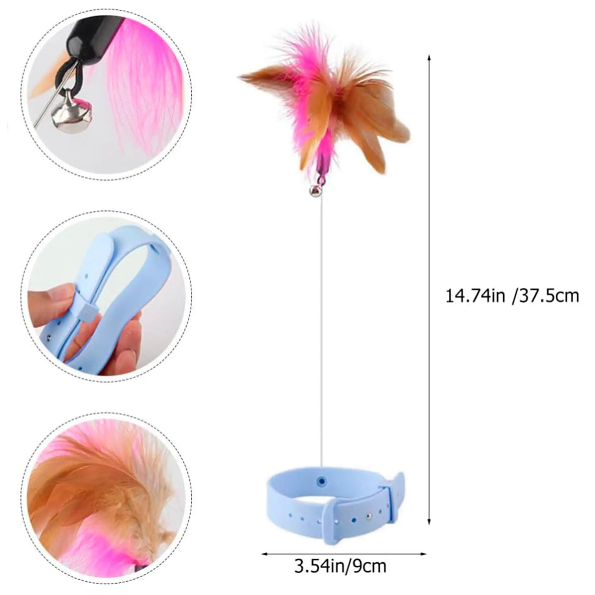 Neck Wear Cat Collar Teaser Toys, Self Play - ProPawPet.com