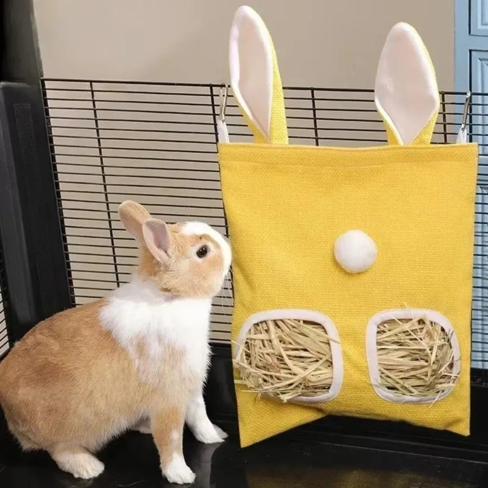 New 2/3 Holes Hanging Hay Bag Rabbit Ears - ProPawPet.com
