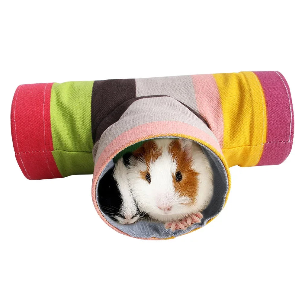 Rainbow Leopard Print Foldable Pet Tunnel - ProPawPet.com