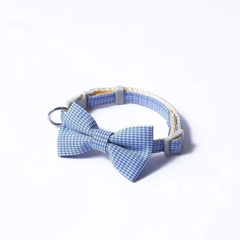 Cute Cat Collar with Bow Tie Adjustable Design Dogs – 7 Colors