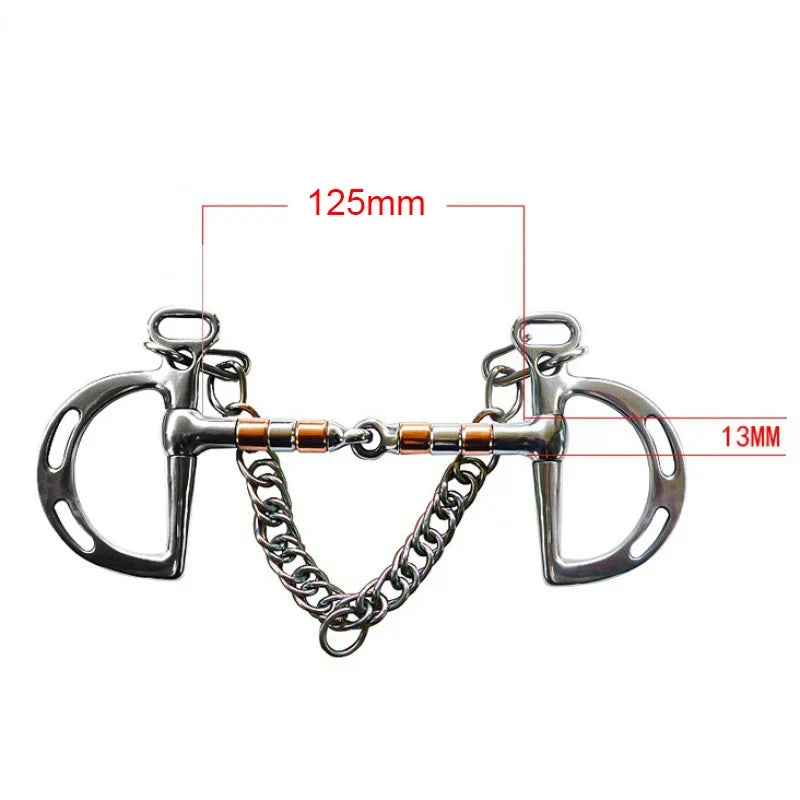 120 125 127 130 135mm Stainless Steel Horse Gag Chew Durable – 13 Colors