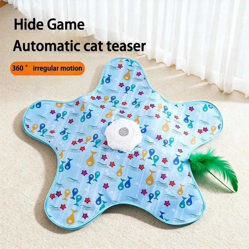 Cat Hunting Hood Toy Automatic Turntable Teasing Stick Pet – Cat Supplies