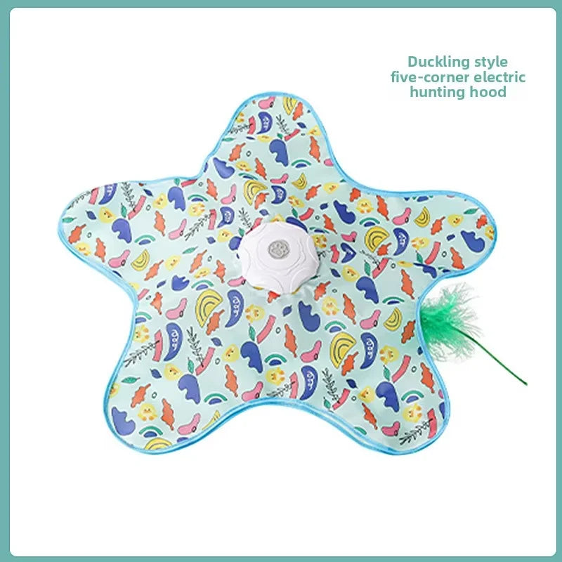 Cat Hunting Blanket Plaything Automatic Turntable Funny Stick Pet – 6 Colors