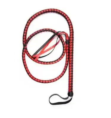 Whip Red Pink 190cm Black Horse – 2 Colors