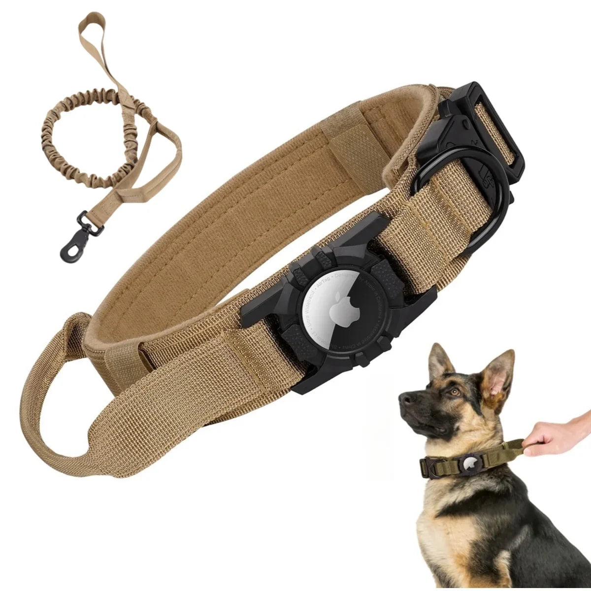 Tactical AirTag Dog Collar, with AirTag - ProPawPet.com