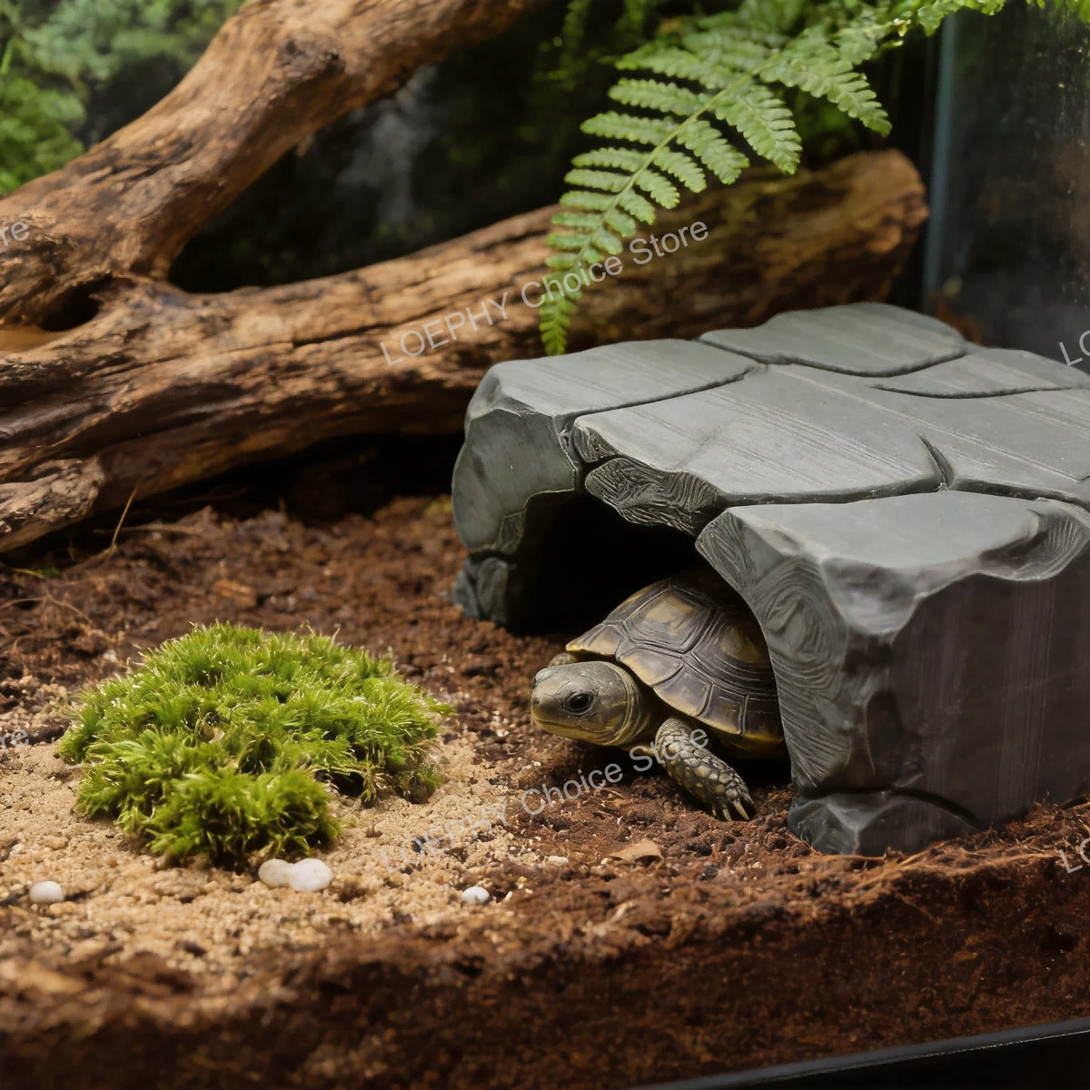 Stone Style Reptile Hideout Stone Reptile - ProPawPet.com