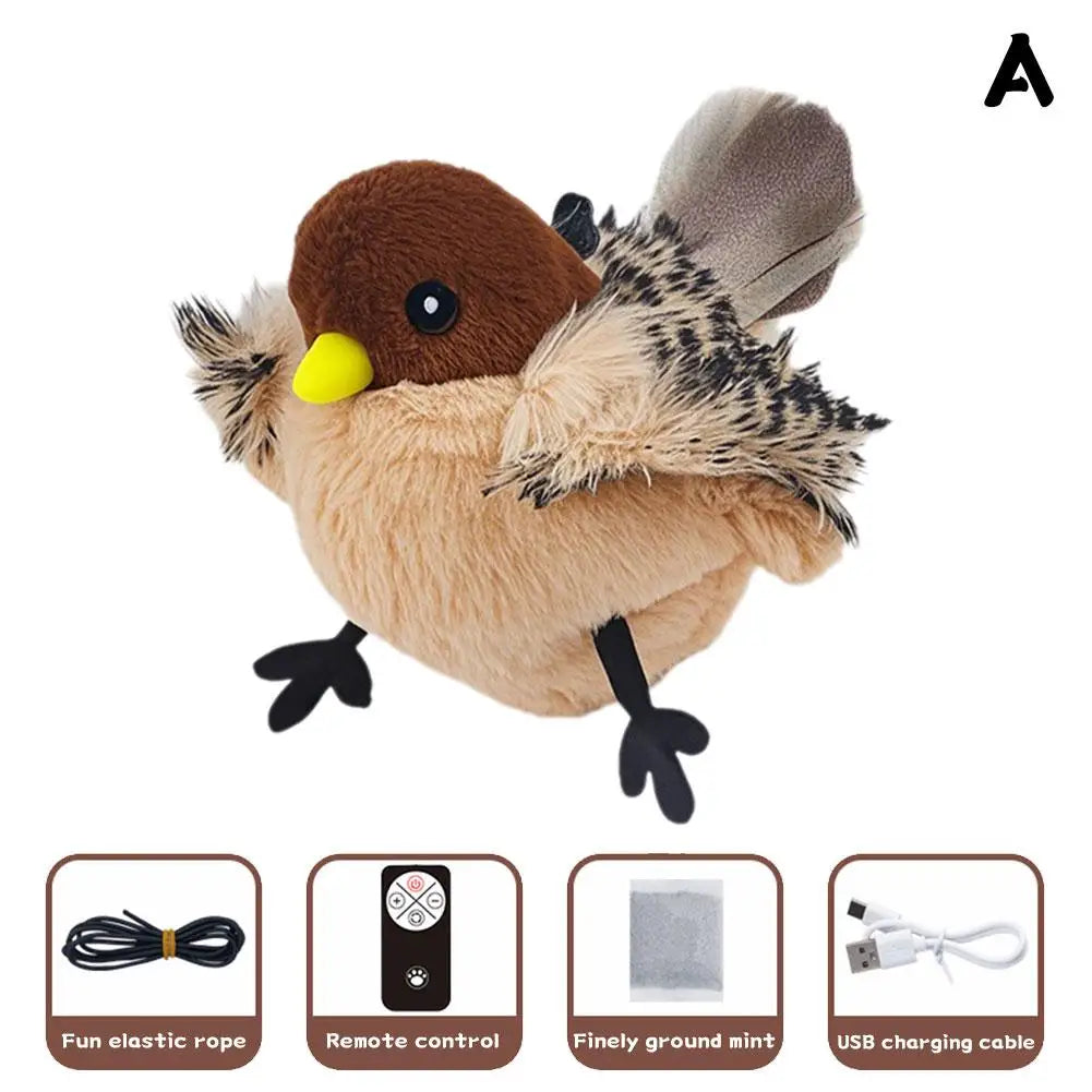 Plush Flappy Bird Interactive Cat Plaything