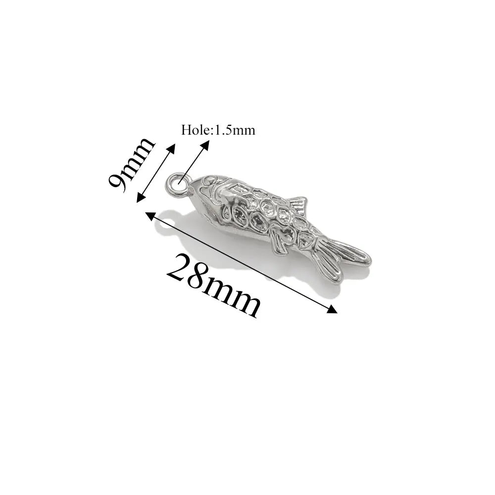 5pcs Stainle Steel Gold Animal Charms For - ProPawPet.com